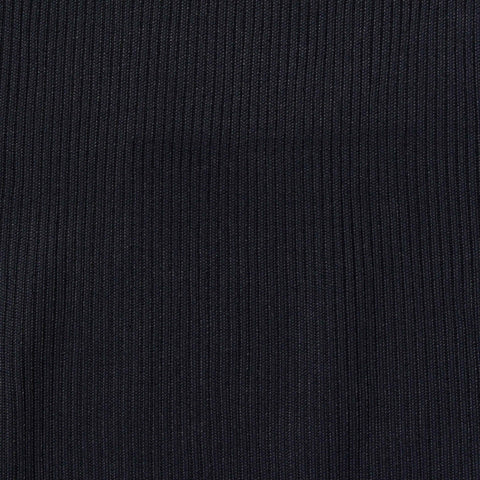Nylon Stretch Rib Knit Fabric, 200 gsm, 140 cm — Navy, ref EF-252423