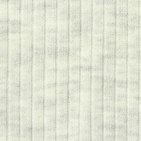 Light Grey Marl Rib Knit, Viscose, 215 gsm