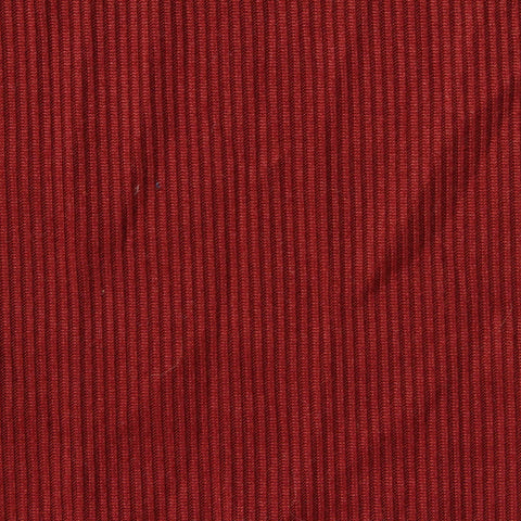 Brushed Polyester Stretch Rib Knit Fabric, 180 gsm, 158 cm — Red