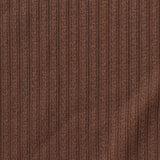 Jacquard Polyester Stretch Rib Knit Fabric, 207 gsm, 182 cm — Brown
