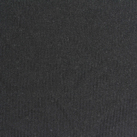Polyester Stretch Rib Knit Fabric, 185 gsm, 185 cm — Black