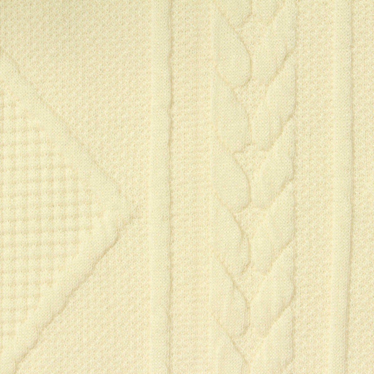 Cream Diamond Jacquard, Polyester, 317 gsm