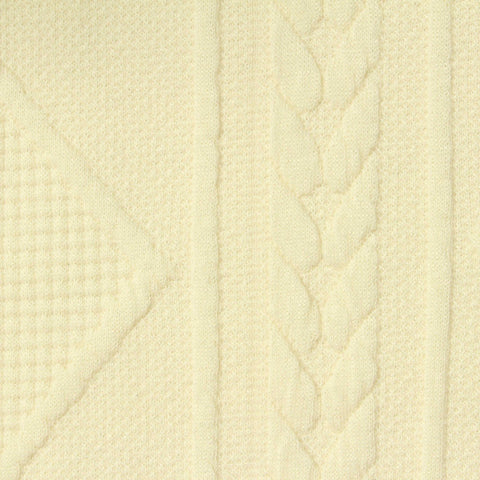 Cream Diamond Jacquard, Polyester, 317 gsm