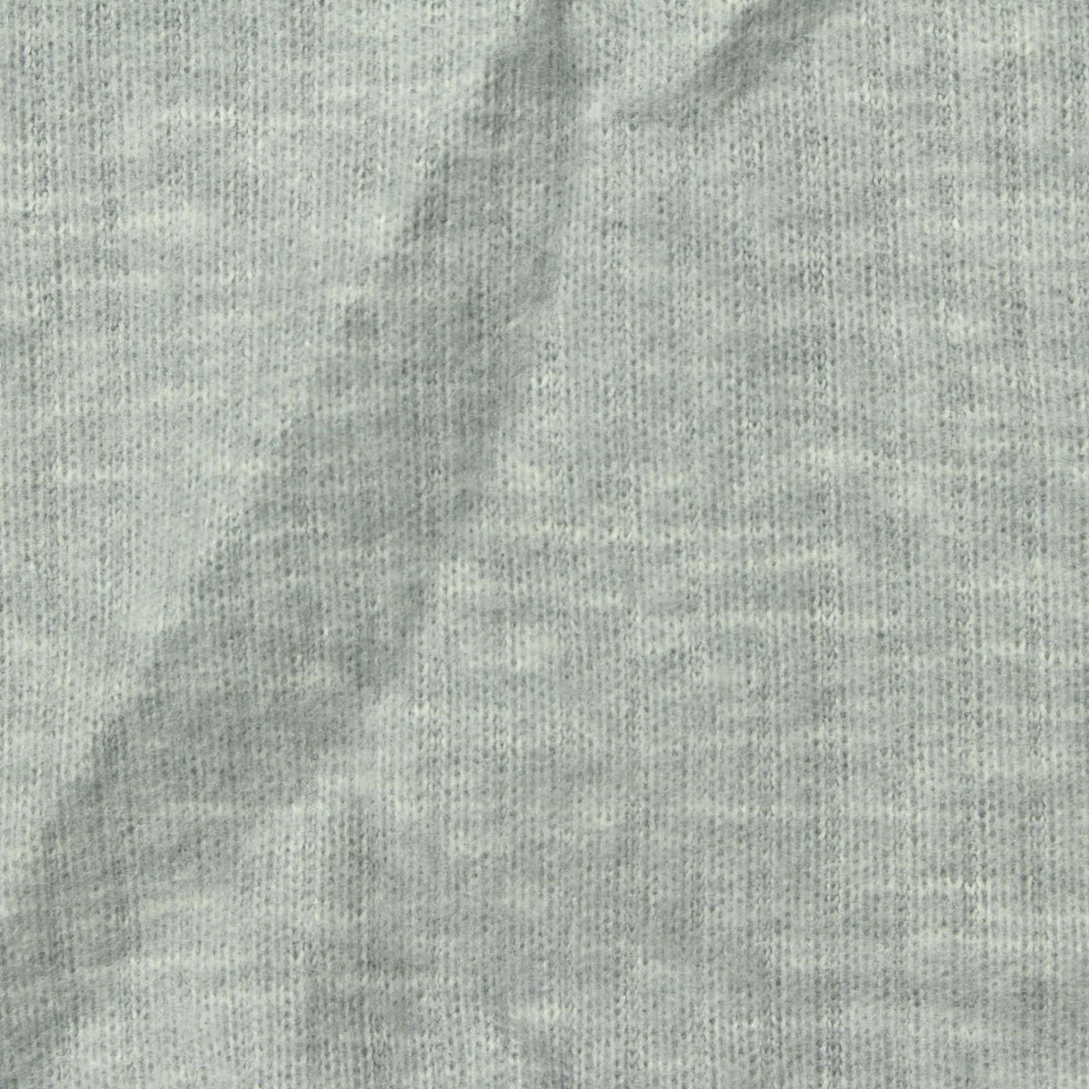 Light Grey Marl Chunky Knit, Polyester, 162 gsm