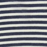 Navy Horizontal-Stripe Jersey Knit, Polyester