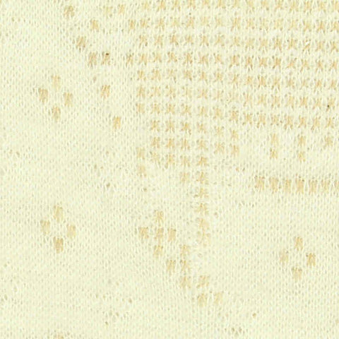 Cream Small-Diamond Scuba Knit, Cotton-Poly