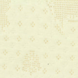 Cream Small-Diamond Scuba Knit, Cotton-Poly