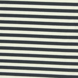 Black Horizontal-Stripe Jersey Knit, Polyester