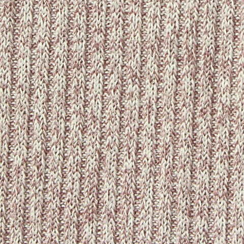 Cream Fine-Marl Rib Knit, Polyester