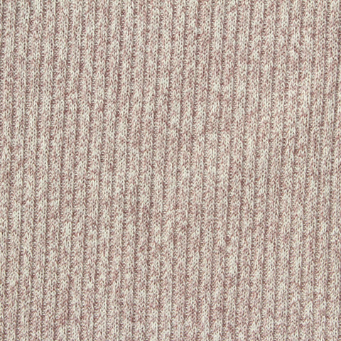 Cream Fine-Marl Rib Knit, Polyester