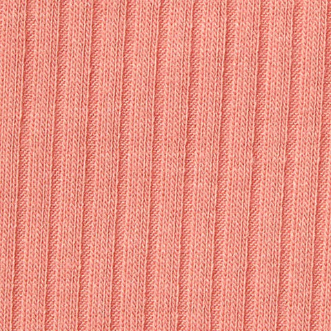 Polyester Viscose Stretch Rib Knit Fabric, 240 gsm, 135 cm — Pink