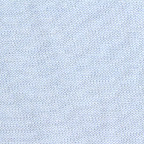 Yarn-Dyed Cotton Stretch Piqué Knit Fabric, 200 gsm, 165 cm — Blue