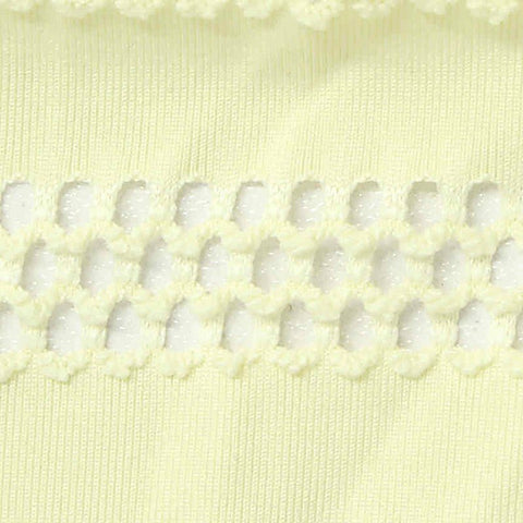 Pale Yellow Bands Jacquard, Polyester
