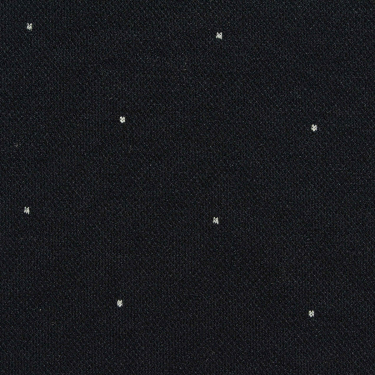 White Dots Interlock Knit, Viscose-Poly