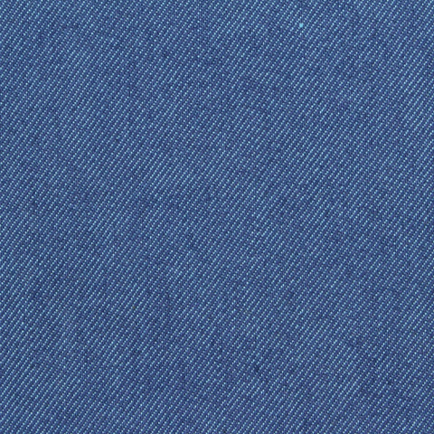 Cotton Polyester Stretch Twill Fabric, 325 gsm, 125 cm — Blue