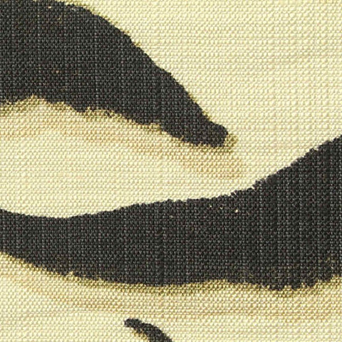 Black Animal Print Woven, Viscose, 130 gsm