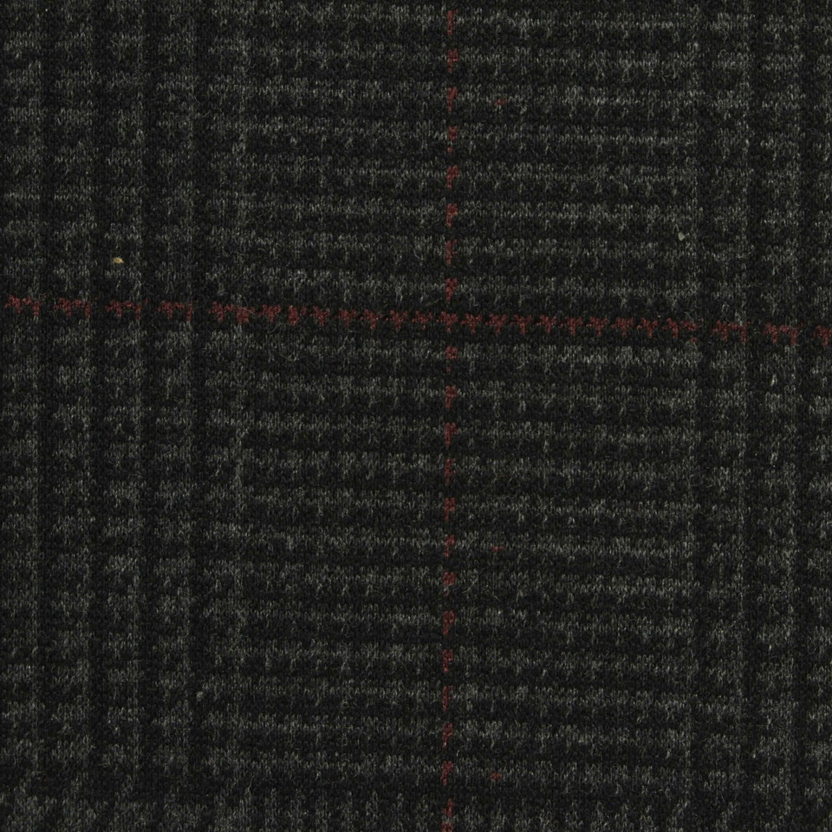 Red Check Jacquard, Poly-Viscose, 290 gsm