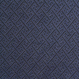 Dark Blue Geometric Jacquard, Polyester