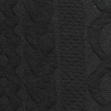 Black Tone-on-Tone Jacquard, Poly-Cotton