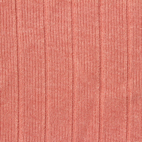 Polyester Viscose Stretch Rib Knit Fabric, 215 gsm, 145 cm — Pink