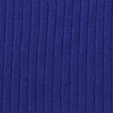 Cotton Stretch Rib Knit Fabric, 220 gsm, 152 cm — Blue