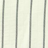 Dark Grey Vertical-Stripe Ponte Knit, Cotton — texture