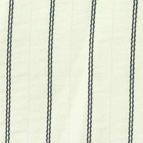 Dark Grey Vertical-Stripe Ponte Knit, Cotton
