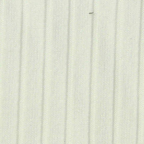 Polyester Stretch Rib Knit Fabric, 176 gsm, 140 cm — White