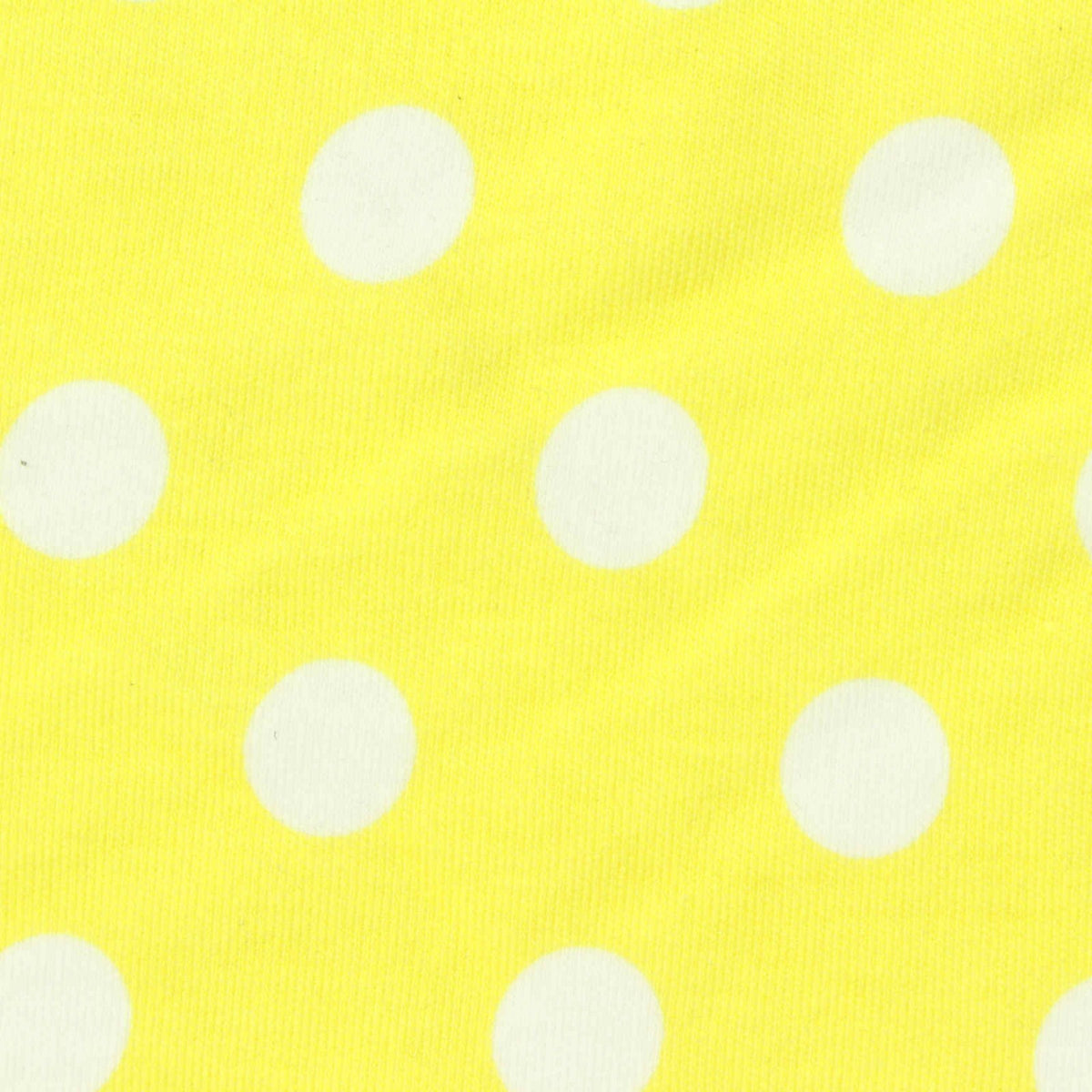 White Polka-Dot Interlock Knit, Cotton