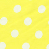 White Polka-Dot Interlock Knit, Cotton