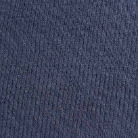 100% Cotton Interlock Knit Fabric, 310 gsm, 163 cm — Navy