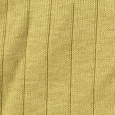 100% Cotton Rib Knit Fabric, 200 gsm, 175 cm — Yellow