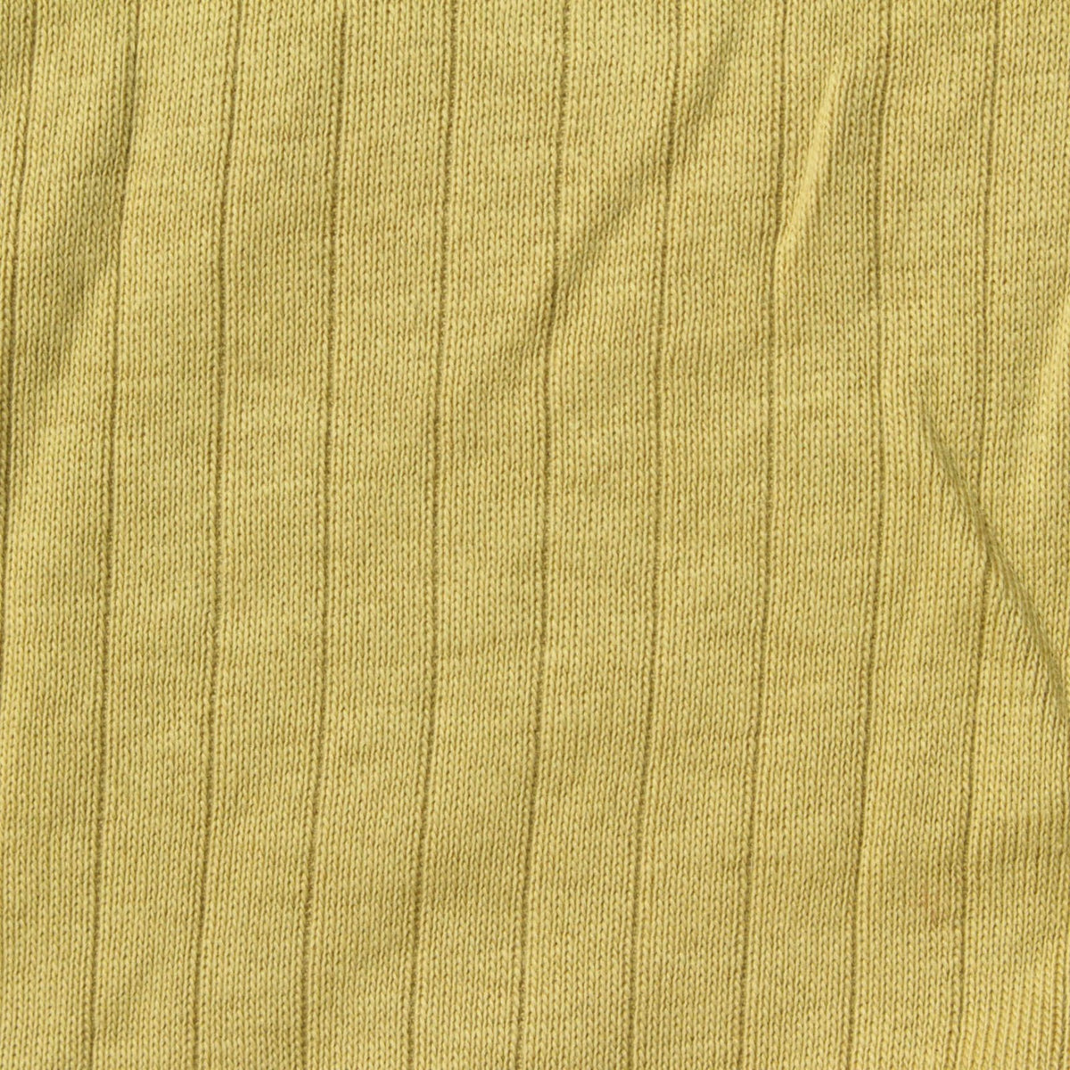 100% Cotton Rib Knit Fabric, 200 gsm, 175 cm — Yellow