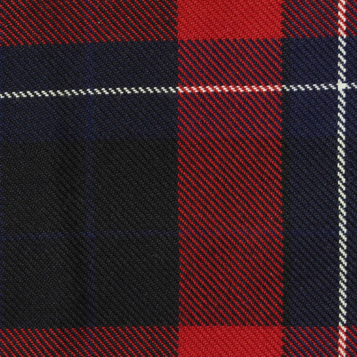Red Plaid Woven, Poly-Viscose, 205 gsm