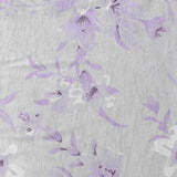 Purple Floral Knit, Poly-Cotton