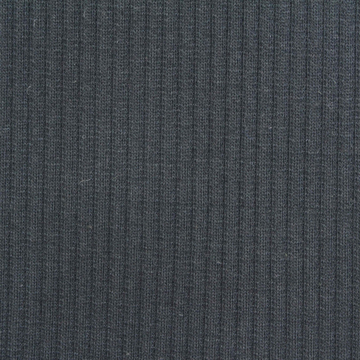 Cotton Stretch Rib Knit Fabric, 220 gsm, 135 cm — Navy