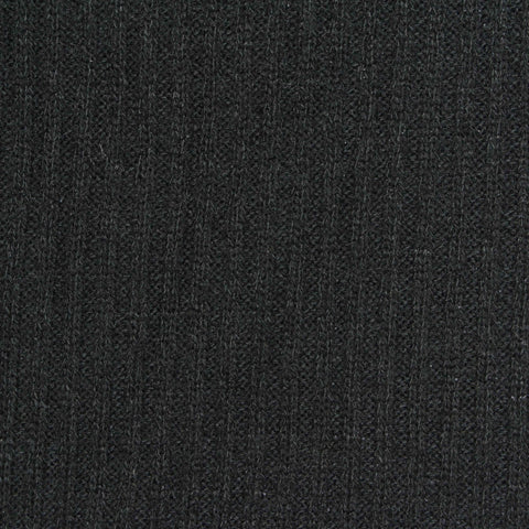 Polyester Stretch Rib Knit Fabric, 240 gsm, 160 cm — Black