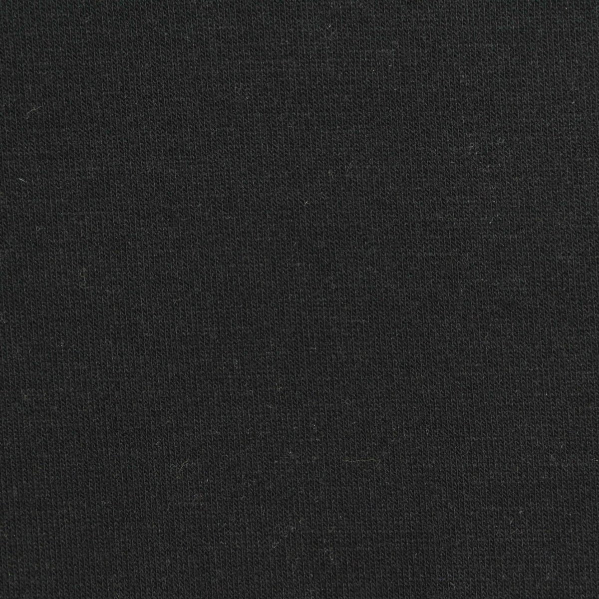 Polyester Viscose Stretch French Terry Fabric, 210 gsm, 160 cm — Black
