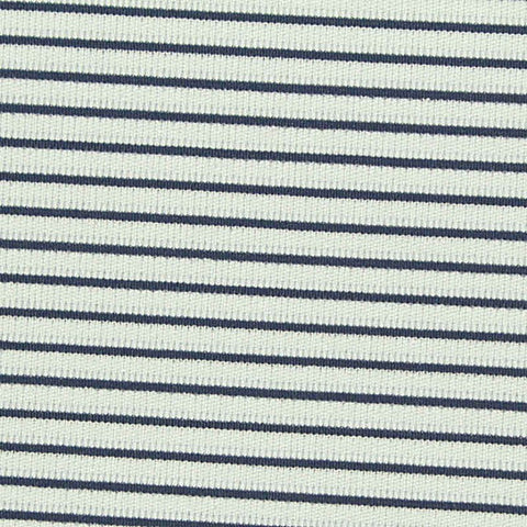 Navy Horizontal-Stripe Warp Knit, Poly-Spandex