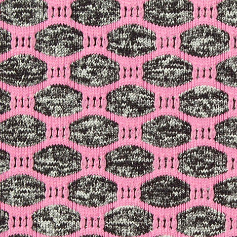 Pink Hexagons Mesh, Poly-Nylon