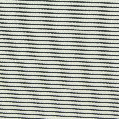 Black Horizontal-Stripe Warp Knit, Poly-Spandex