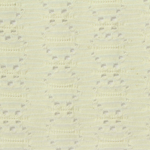 Light Yellow Small-Diamond Jacquard, Cotton-Poly