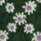 White Flowers Jacquard, Polyester — texture