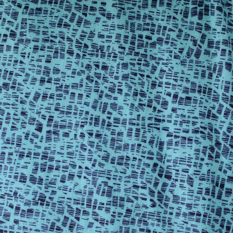 Light Blue Abstract Jersey Knit, Viscose, 172 gsm