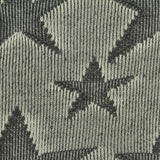 Dark Grey Star Jacquard, Poly-Viscose