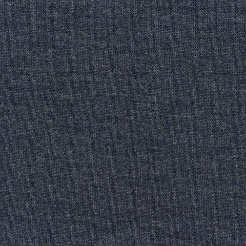 Dark Blue Marl Scuba Knit, Viscose-Poly