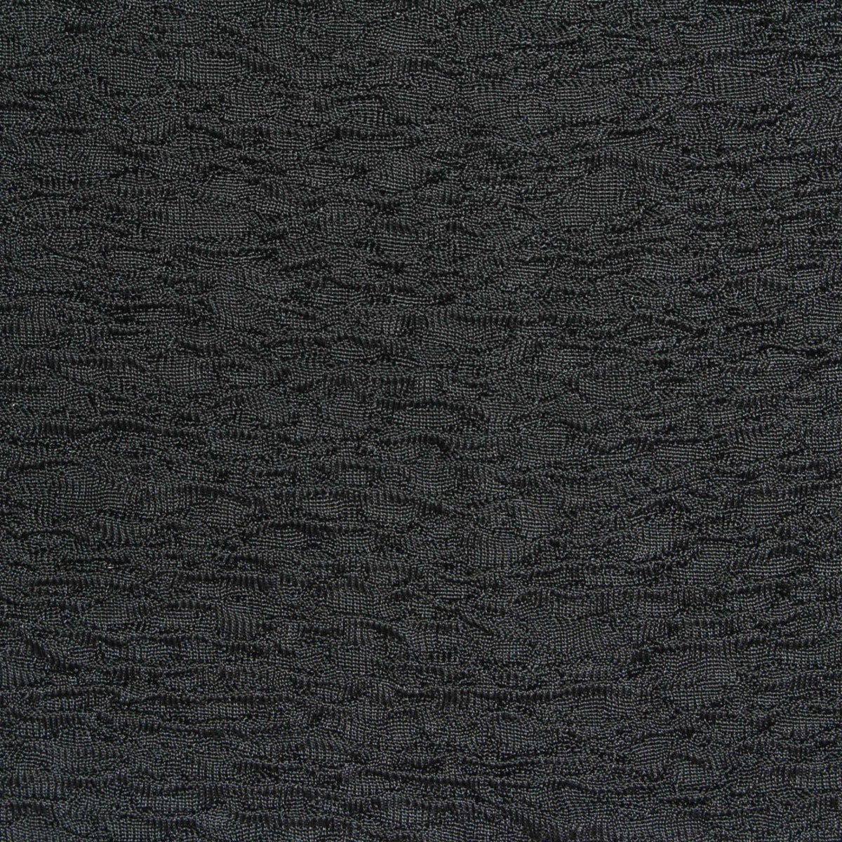 Polyester Stretch Crepe Fabric, 250 gsm — Black, ref EF-253316