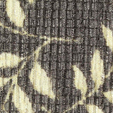 Grey Leaves Crepe, Polyester — texture