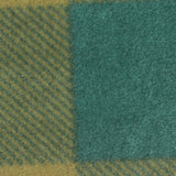 Teal Plaid Fleece, Polyester