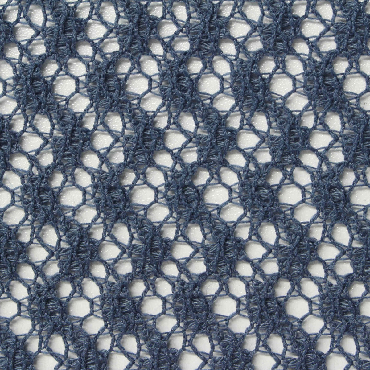 Blue-Grey Openwork Lace, Polyester